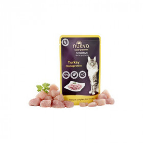 Nuevo Super Premium Sensitive Turkey - Monoprotein Храна за чувствителни котки с пуйка - монопротеин 85 гр (пауч)
